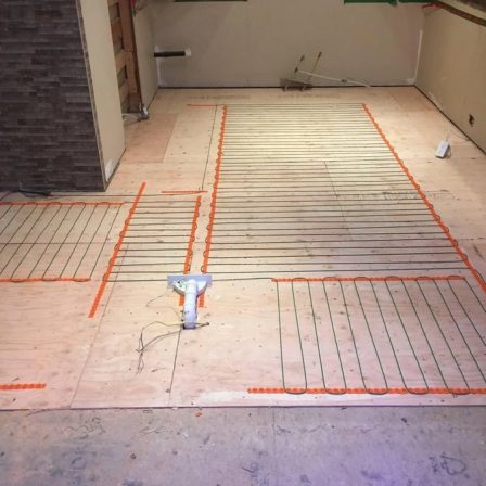 Projet résidentiel - Installation d'un plancher chauffant.